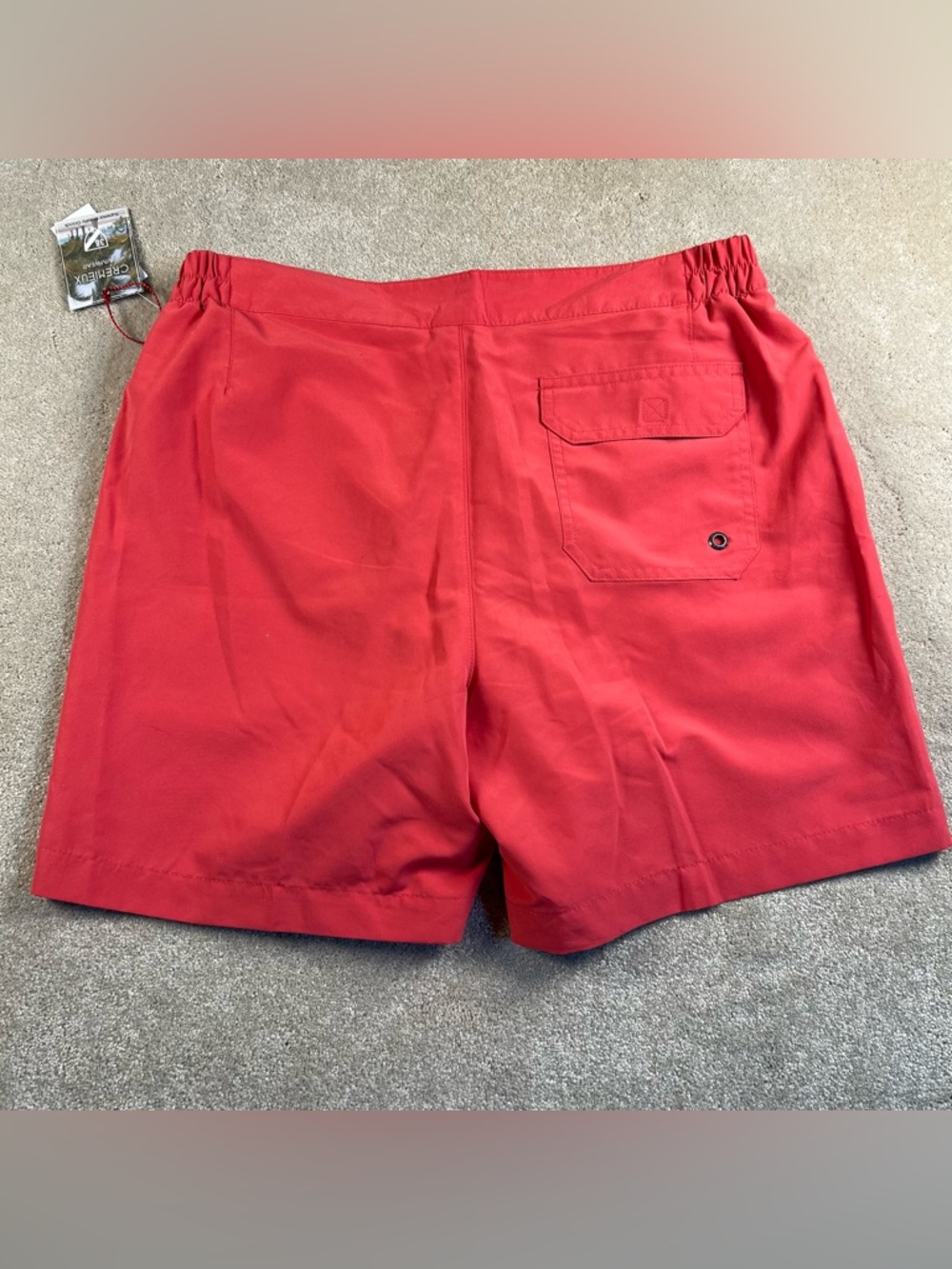 Cremieux Swim Trunks Caret Red NWT Men's Medium Beach Swimwear Vacation Pool - Picture 2 of 16